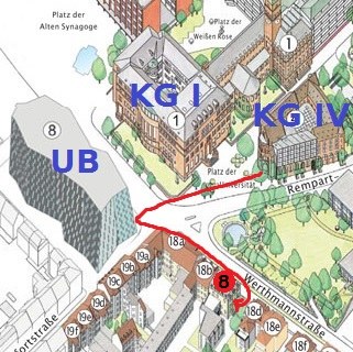 Lageplan und Wegbeschreibung