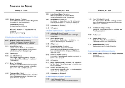 Programm Tagung Neue Rahmungen