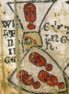 Wappen der Herren von Wieladingen (ZüricherWappenrolle 1330/40) 